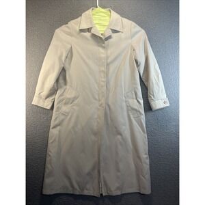 Vintage London Fog Trench Coat Women's‎ 14 Regular    Beige Casual